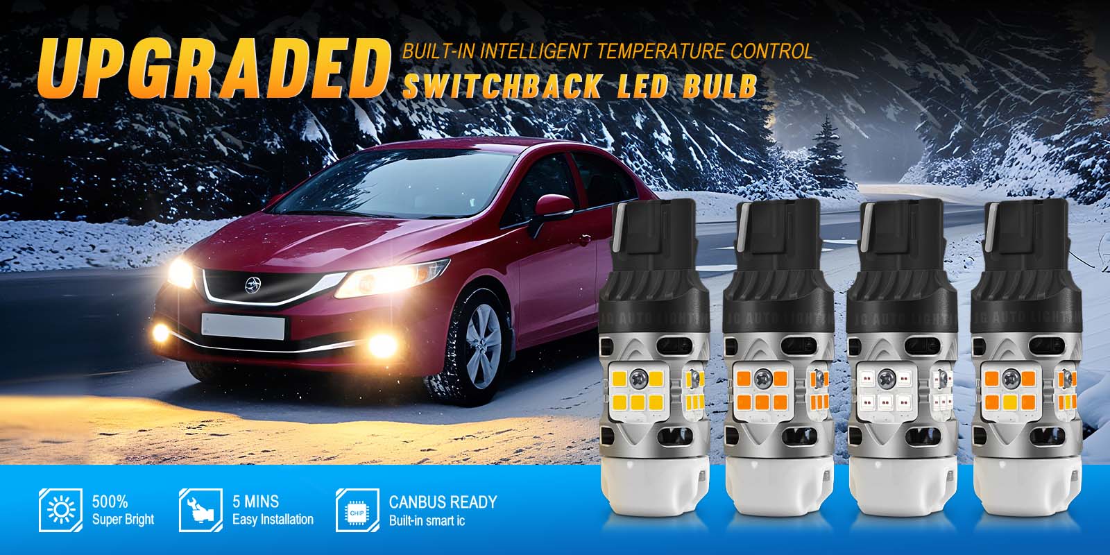 JG T3 Turn Signals Brake Light Led Bulb Strong Canbus 3030 20SMD 3156 3157 7440 7443 PY21W Switchback T20 Turn Signal Lamp