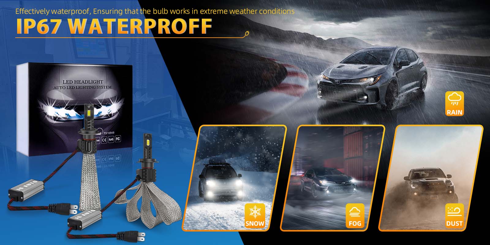JG High Quality 16C 110W H4 H7 9005 9006 H11 Car Headlight Copper Tape H4 Fanless Led Bulbs 12V Auto Lamp CSP Chip