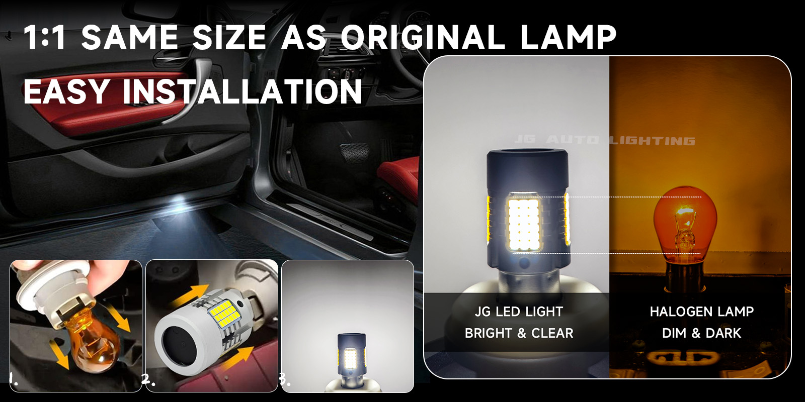 T20 7440 3156 3157 72SMD 1156 BA15S 1157 BAY15D 7443 White Amber 27W LED Bulb With Cooling Fan No Error Led Turn Signal Light