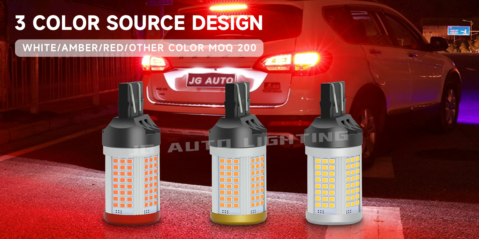 JG Factory OEM ODM 3156 1157 3157 1156 7440 T25 LED Bulbs for Brake Lights Backup Reverse Lights Reverse Tail Lights