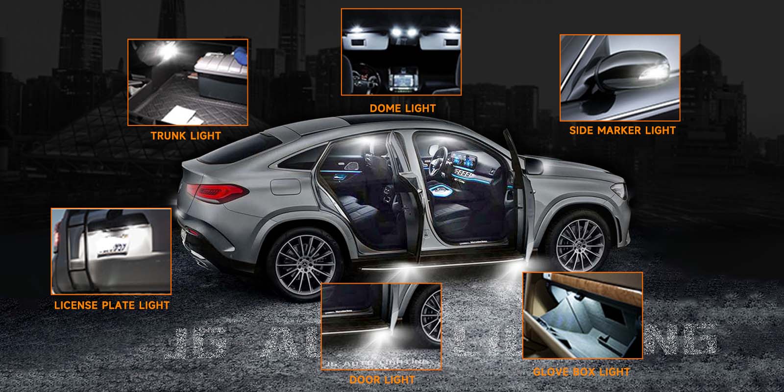 Car Led Light Bulb C5w Canbus Interior Reading Lamp Festoon 4smd 2525 28mm 31mm 36mm 39mm 41mm Dome Lights