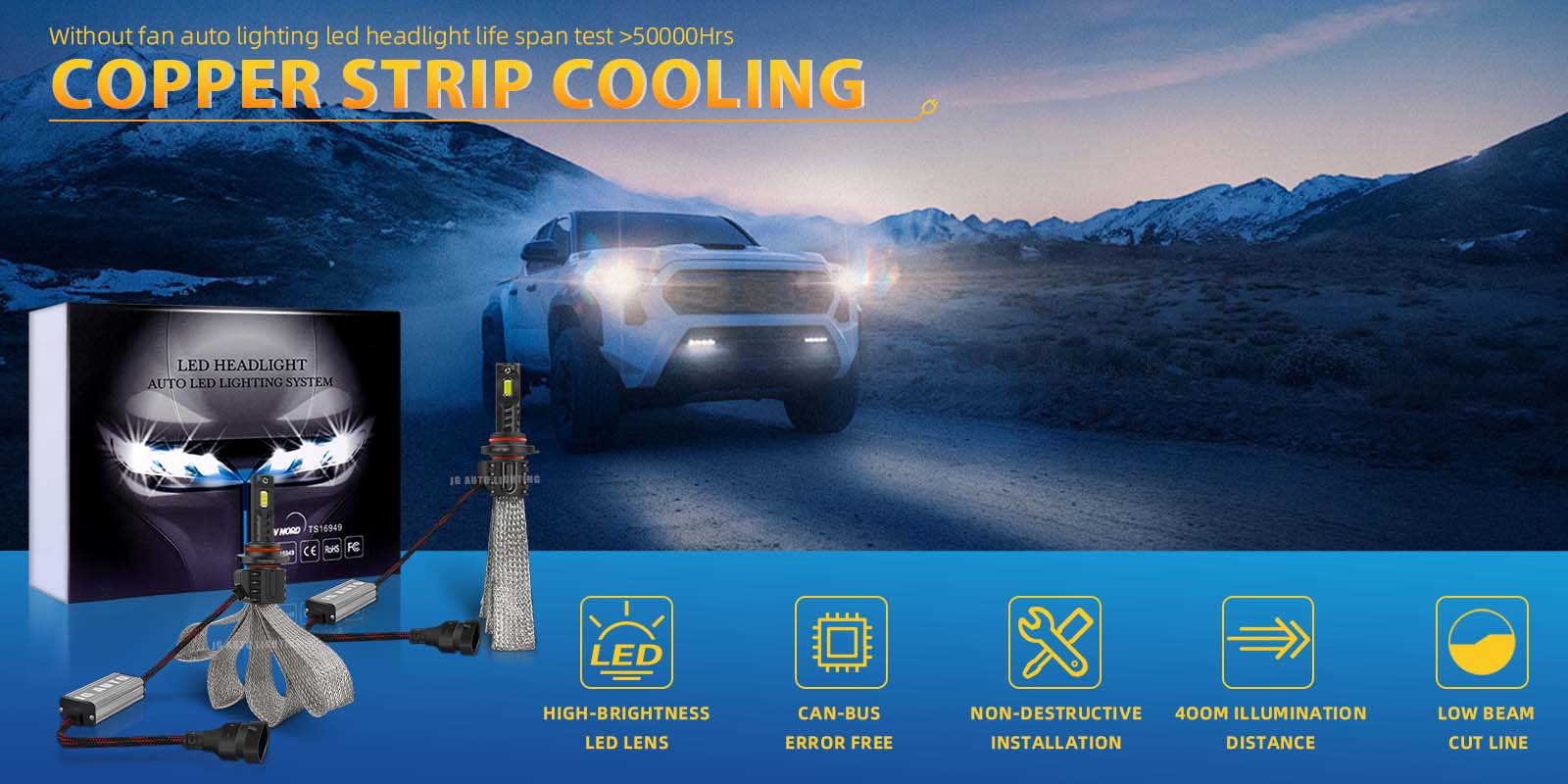 JG 110W High Power Fanless Led 16C 10000LM 9006 9005 Copper Strip Series Led Headlight H4 H11 H7 Car Bulb 3570 CSP Chip Led Bulb JG 110W High Power Fanless Led 16C 10000LM 9006 9005 Copper Strip Series Led Headlight H4 H11 H7 Car Bulb 3570 CSP Chip Led Bulb