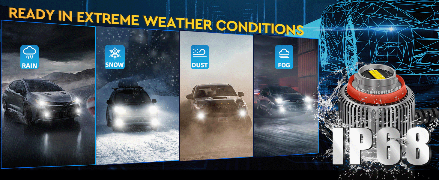 High Power 30w Dual Color L1b Fog Lamp 7535 Chips 6500K 3000K Auto Led for Japan Cars