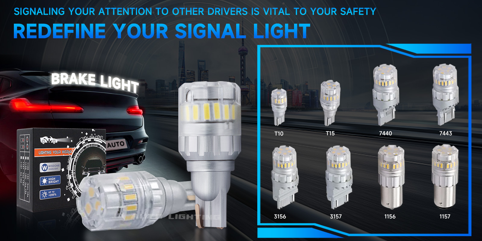 T15 W16W Led Bulb 3030 Chip Super Bright Canbus Car Reverse Lights Tail Brake Lamp No Error Auto Turn Signal Light