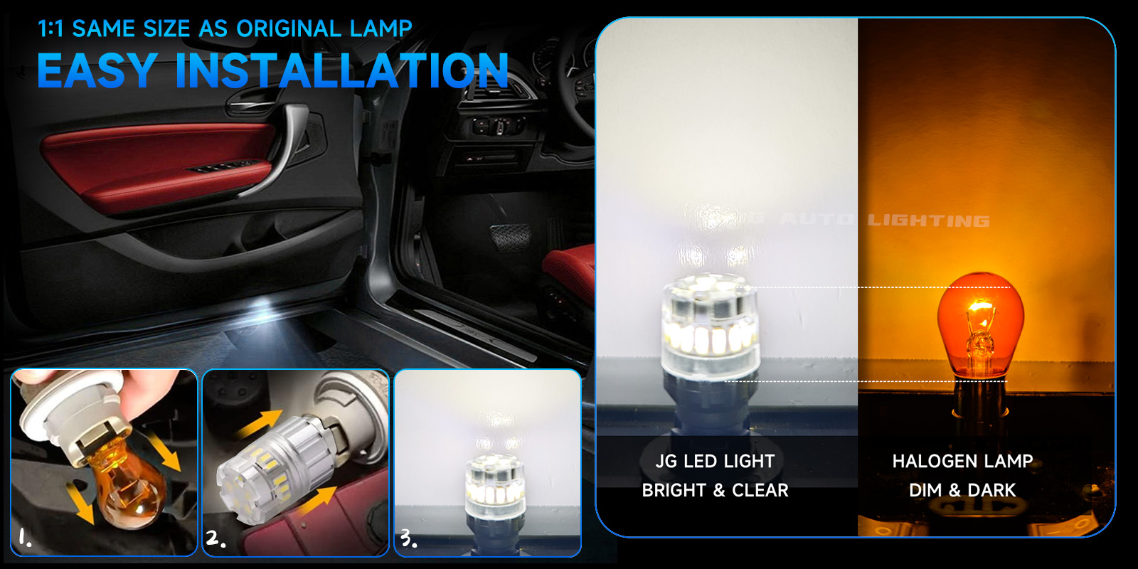 JG T10 W5W 194 168 4014 3030 Chip License Plate Light Parking Dome Light Flash Light Car LED Bulbs 12V LED 501 W5W T10 LED Bulb Lights