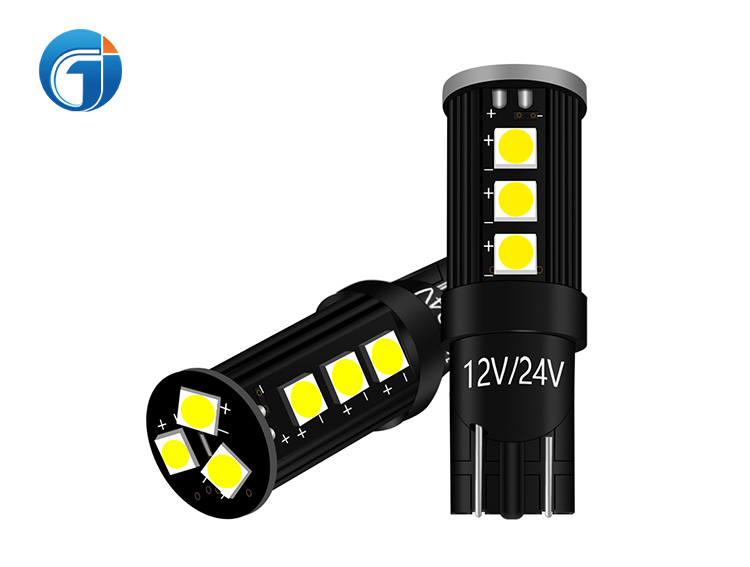 JG T10 Socket W5W 194 168 3030 Chip 15SMD White Car Led Interior Lights DC 12V Auto licence plate lamp Dome Bulbs Reading Light