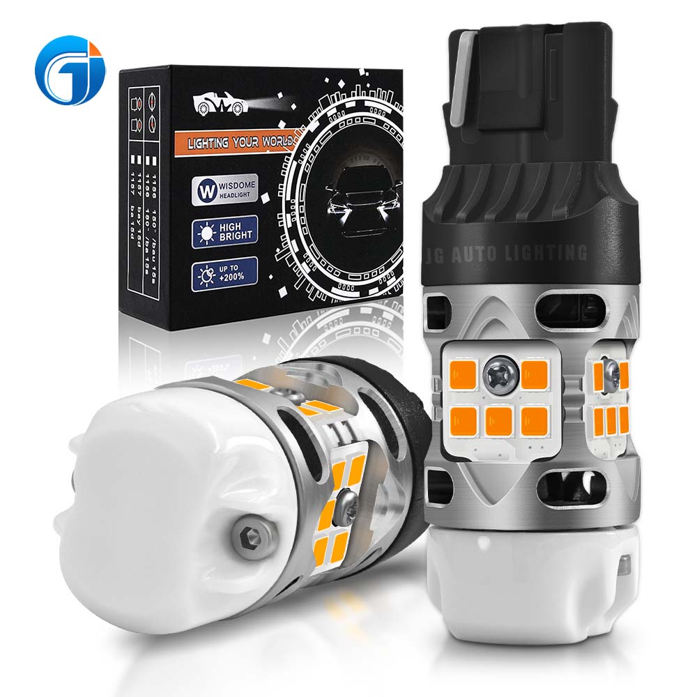 JG T3 Turn Signals Brake Light Led Bulb Strong Canbus 3030 20SMD 3156 3157 7440 7443 PY21W Switchback T20 Turn Signal Lamp