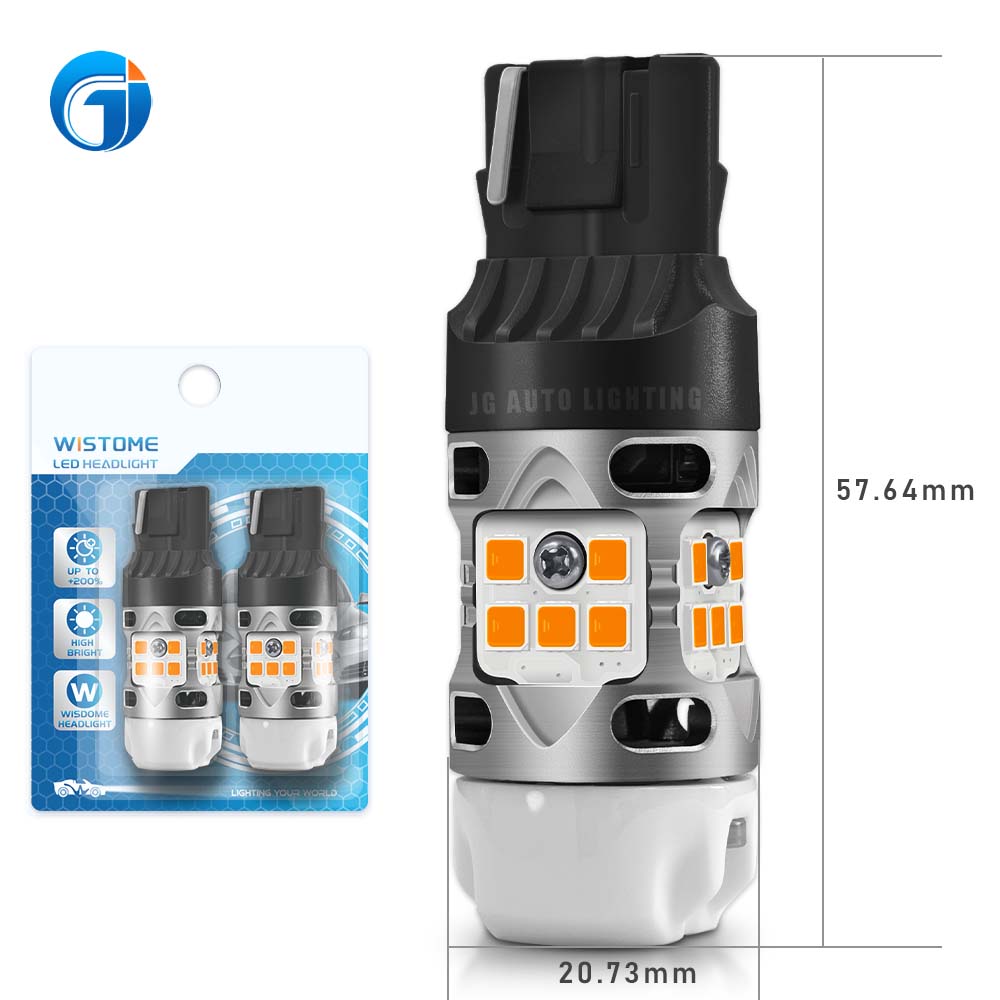 JG T3 Turn Signals Brake Light Led Bulb Strong Canbus 3030 20SMD 3156 3157 7440 7443 PY21W Switchback T20 Turn Signal Lamp