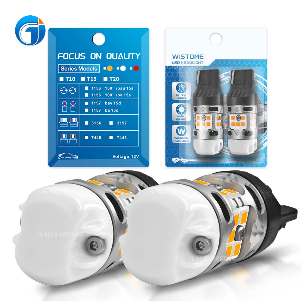 JG T3 Turn Signals Brake Light Led Bulb Strong Canbus 3030 20SMD 3156 3157 7440 7443 PY21W Switchback T20 Turn Signal Lamp