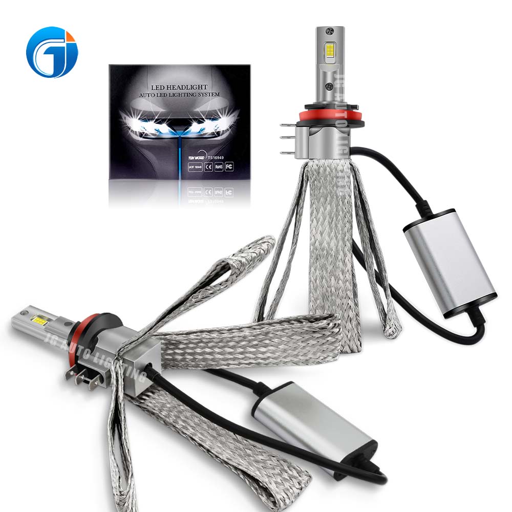 JG 8C Pro Led Copper Strip Series Fanless H15 Car LED H15 6000K 72W 7800LM Car LED Headlight Bulb Canbus Led