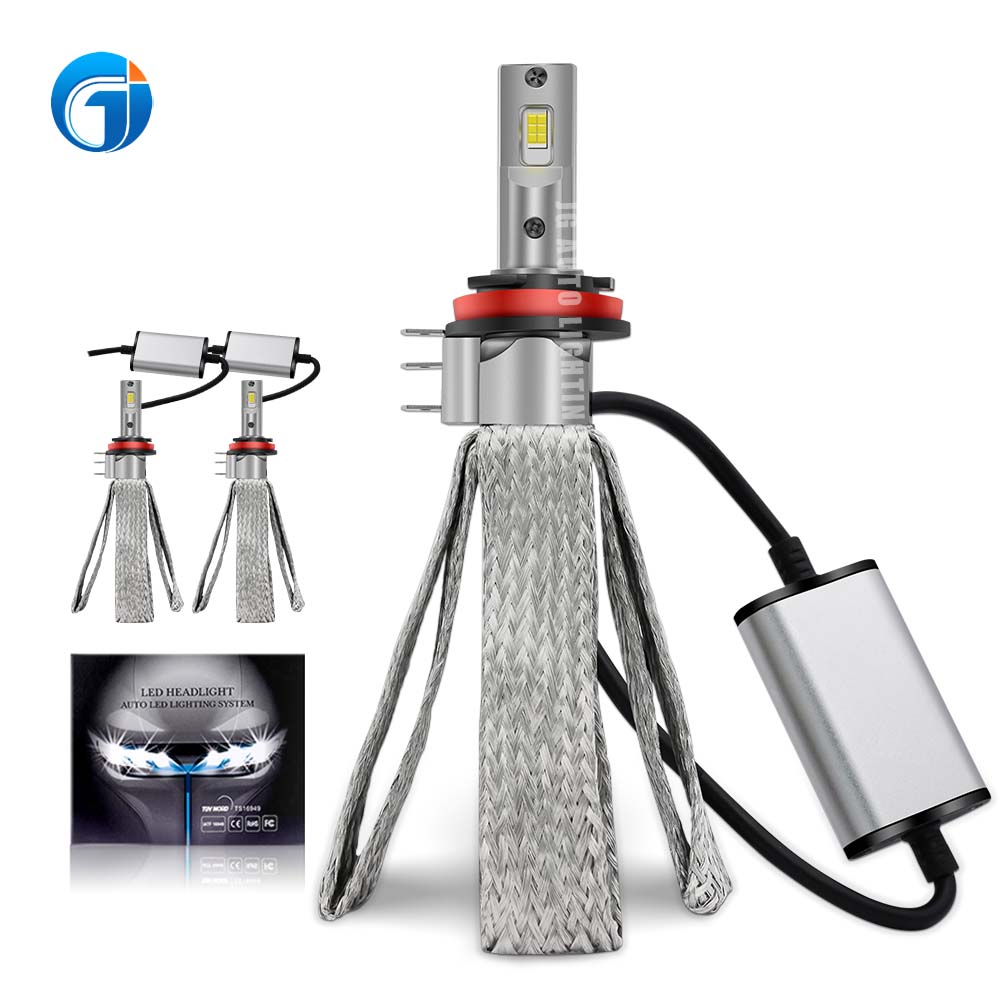 JG 8C Pro Led Copper Strip Series Fanless H15 Car LED H15 6000K 72W 7800LM Car LED Headlight Bulb Canbus Led