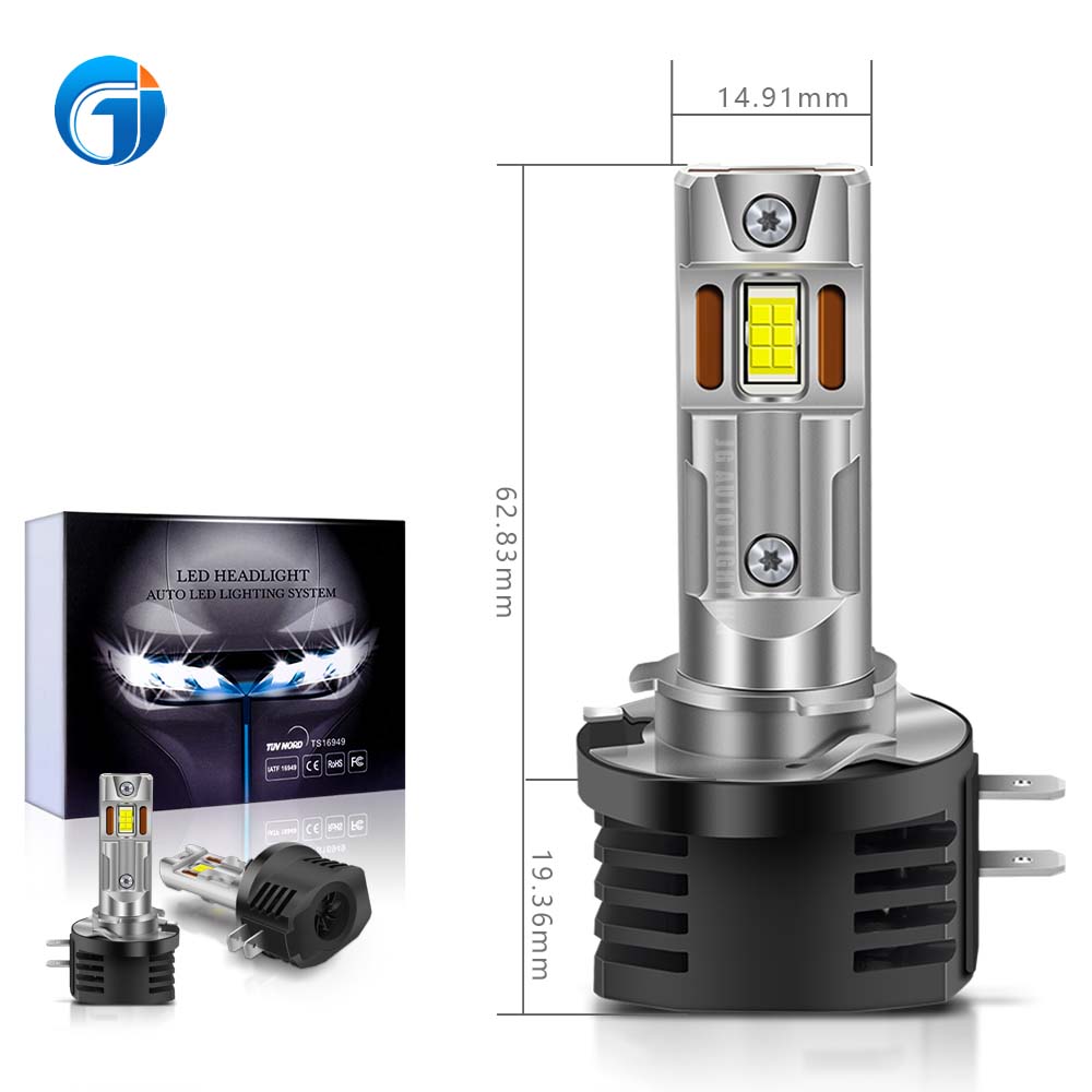 JG Z25 80W 10000lm Super Canbus Flip-up LED Car Headlight Bulbs H9B H11B White