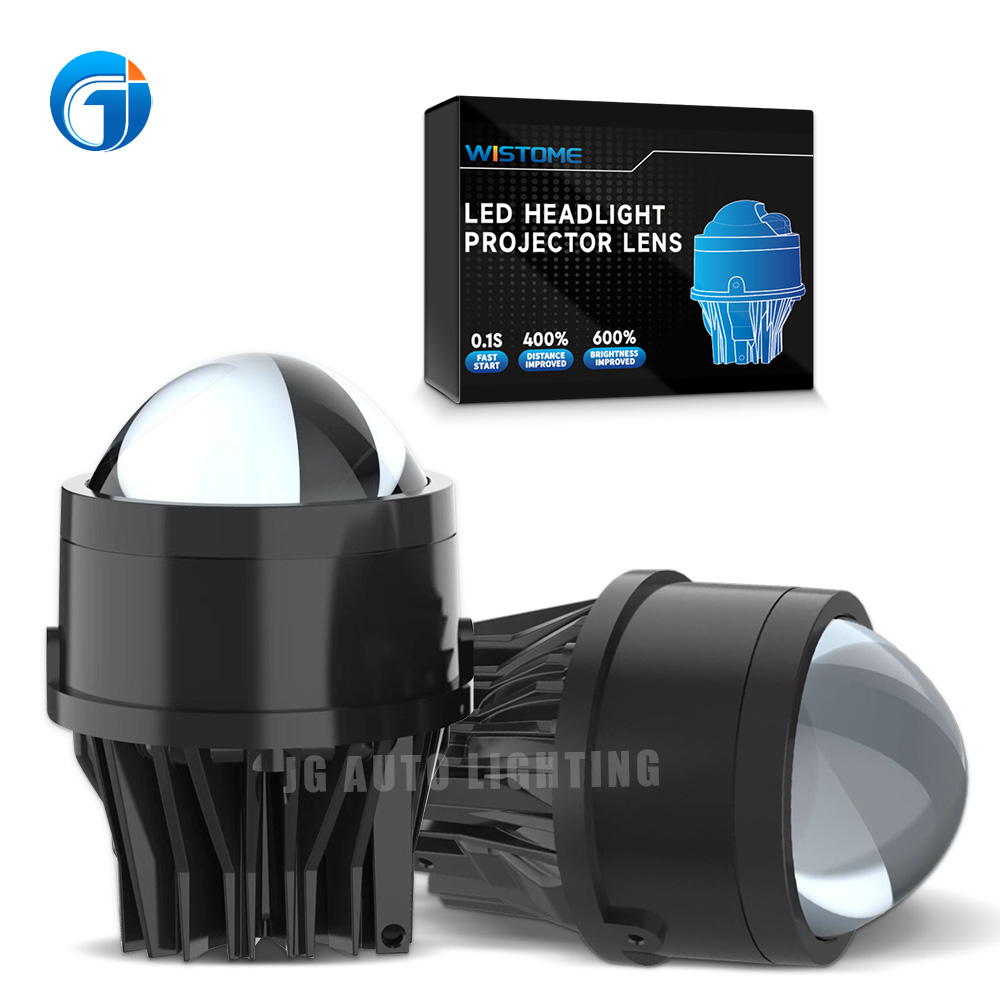 High Quality JG LED Headlights Fog Lights 2Inch 2.5Inch 3Inch Bi-LED Lens Dual Fog Light Universal Fog Light Headlights Dual Fog Light