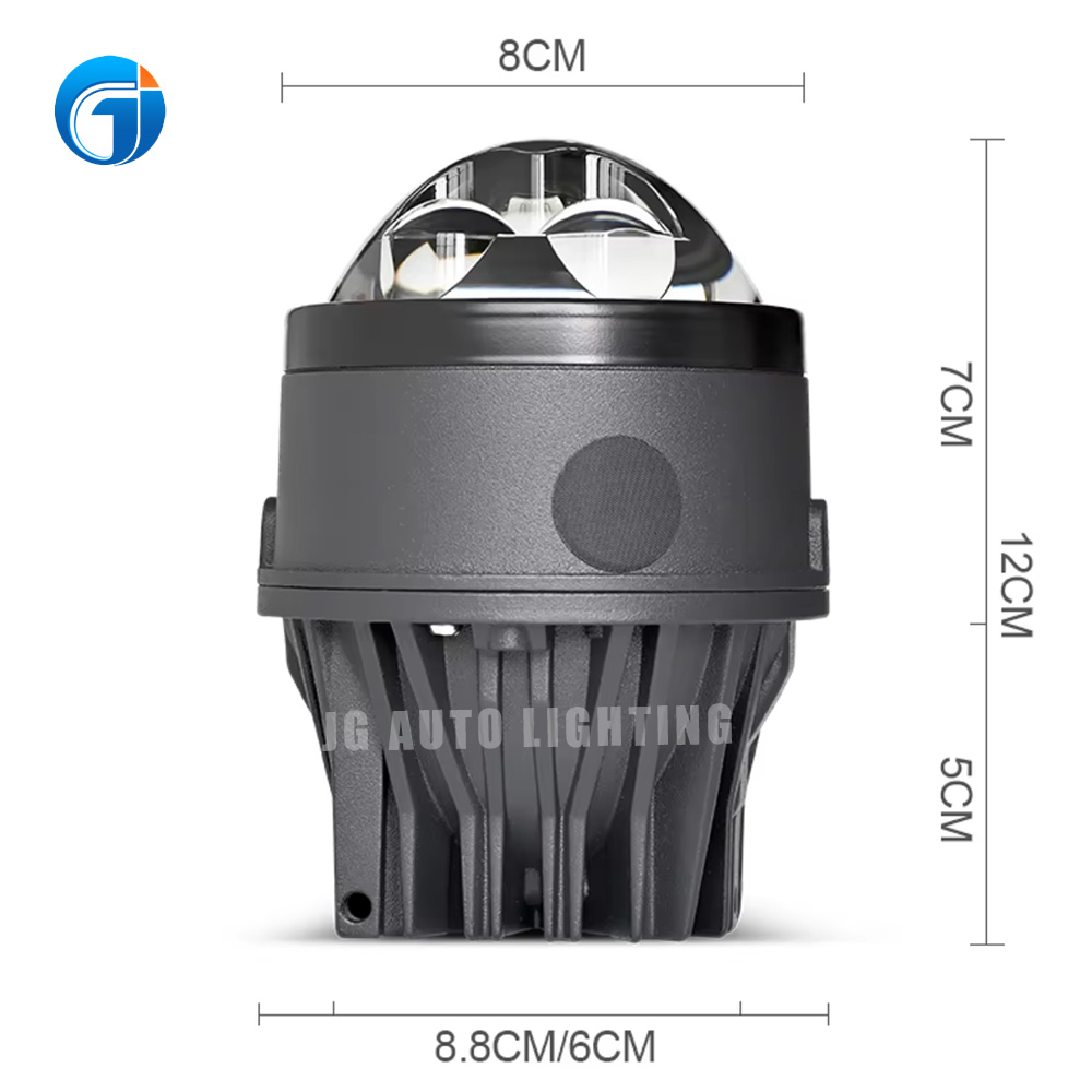 High Power JG-inch Bi-Fog Fog Lights LED Headlight Dual Laser Direct Projector Lens Car Fog Lights