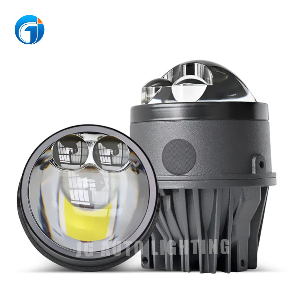 High Power JG-inch Bi-Fog Fog Lights LED Headlight Dual Laser Direct Projector Lens Car Fog Lights
