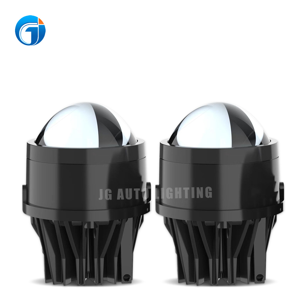 High Quality JG LED Headlights Fog Lights 2Inch 2.5Inch 3Inch Bi-LED Lens Dual Fog Light Universal Fog Light Headlights Dual Fog Light