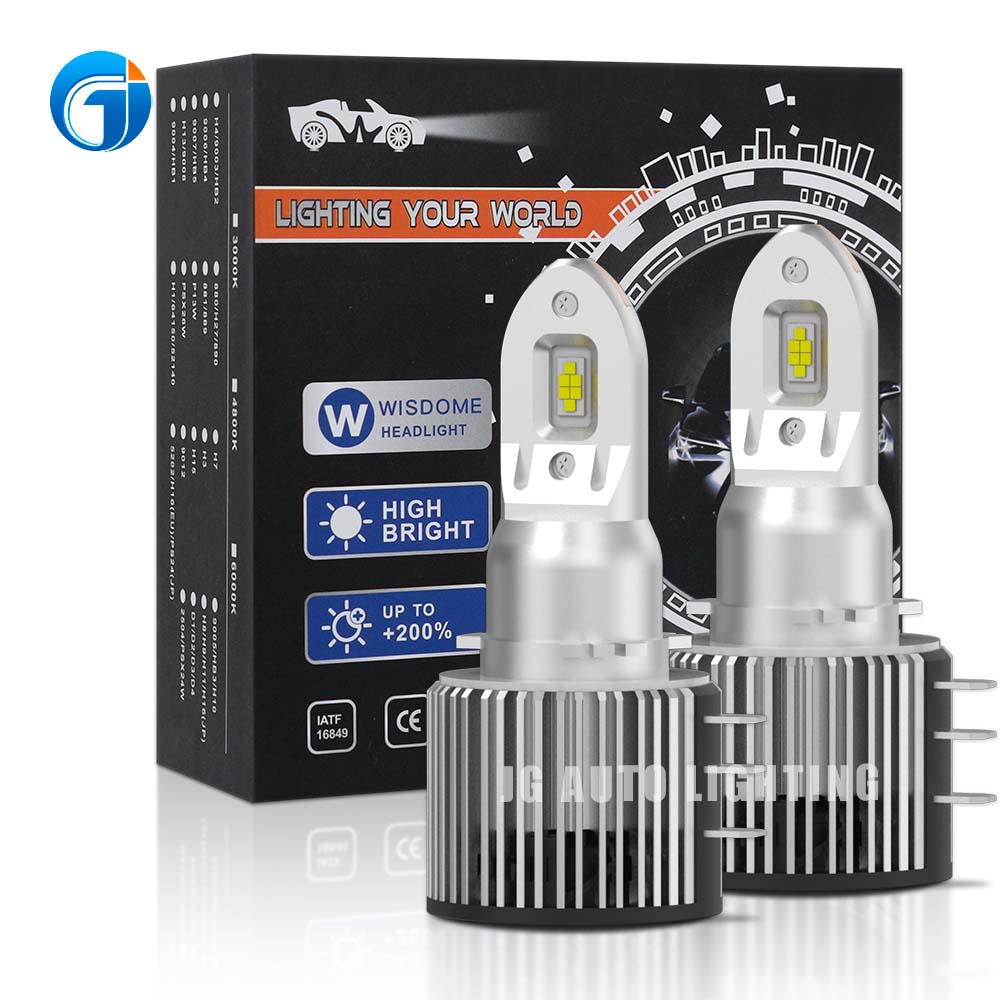 JG 100W 15000lm DRL H15 High Beam Powerful Small Size LED USA Germany Kia VW Cars Super Canbus H7 H11
