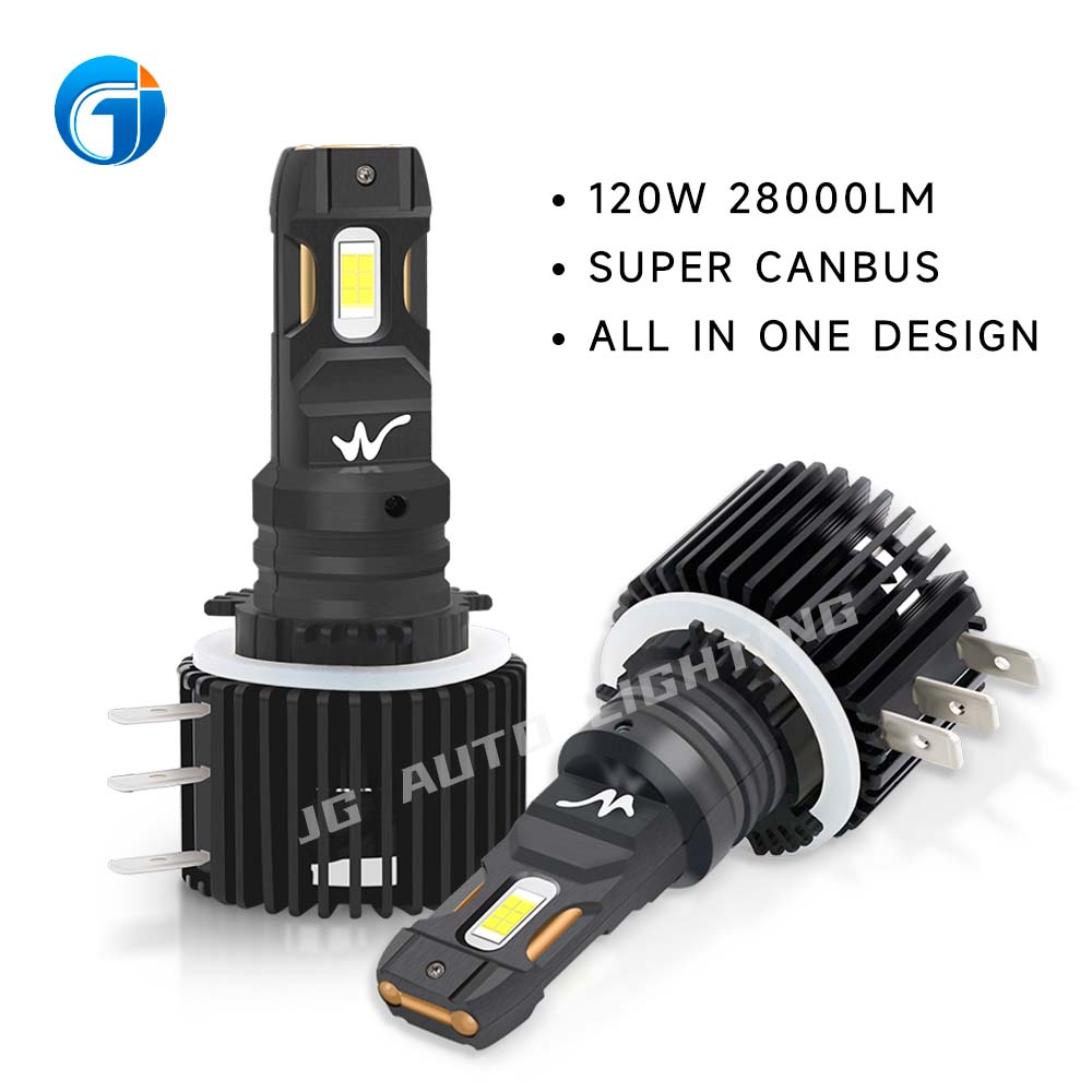 JG led headlight H15 Bulbs DRL 60W 6000LM 6000K Canbus Day Driving Running Light Auto Lamp for VW Audi BMW
