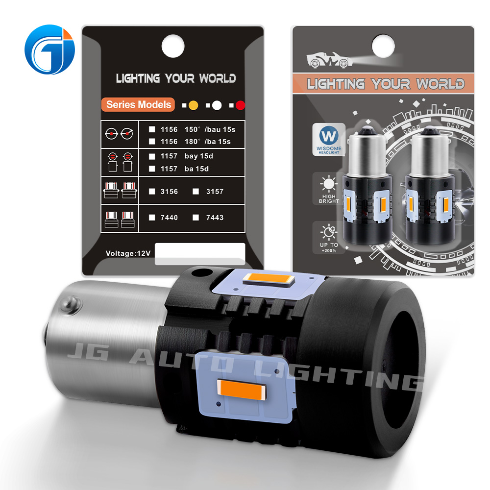 JG Car Lamps 4SMD 6000K 1156 1157 T20 BA15S BAU15S P21W P21/5W 3157 7443 Auto Tail Reverse Turn Signal Light Brake Bulbs For Car