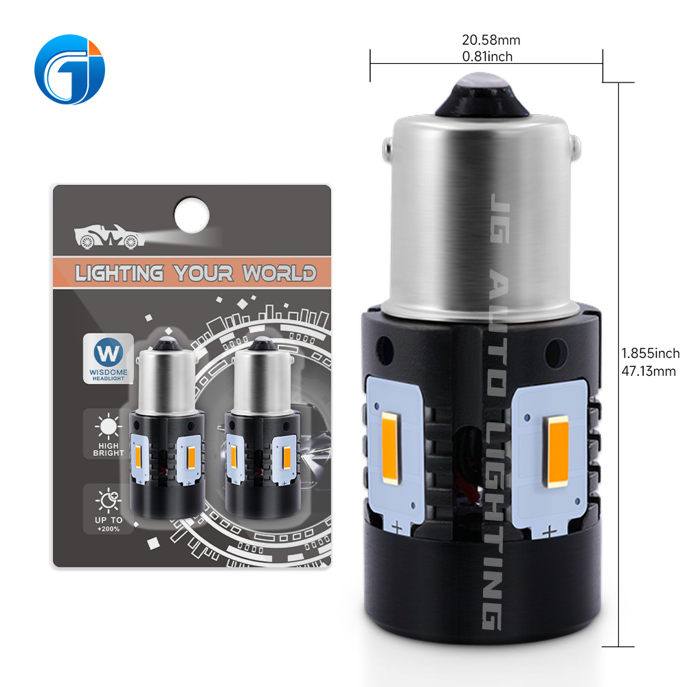 JG Car Lamps 4SMD 6000K 1156 1157 T20 BA15S BAU15S P21W P21/5W 3157 7443 Auto Tail Reverse Turn Signal Light Brake Bulbs For Car