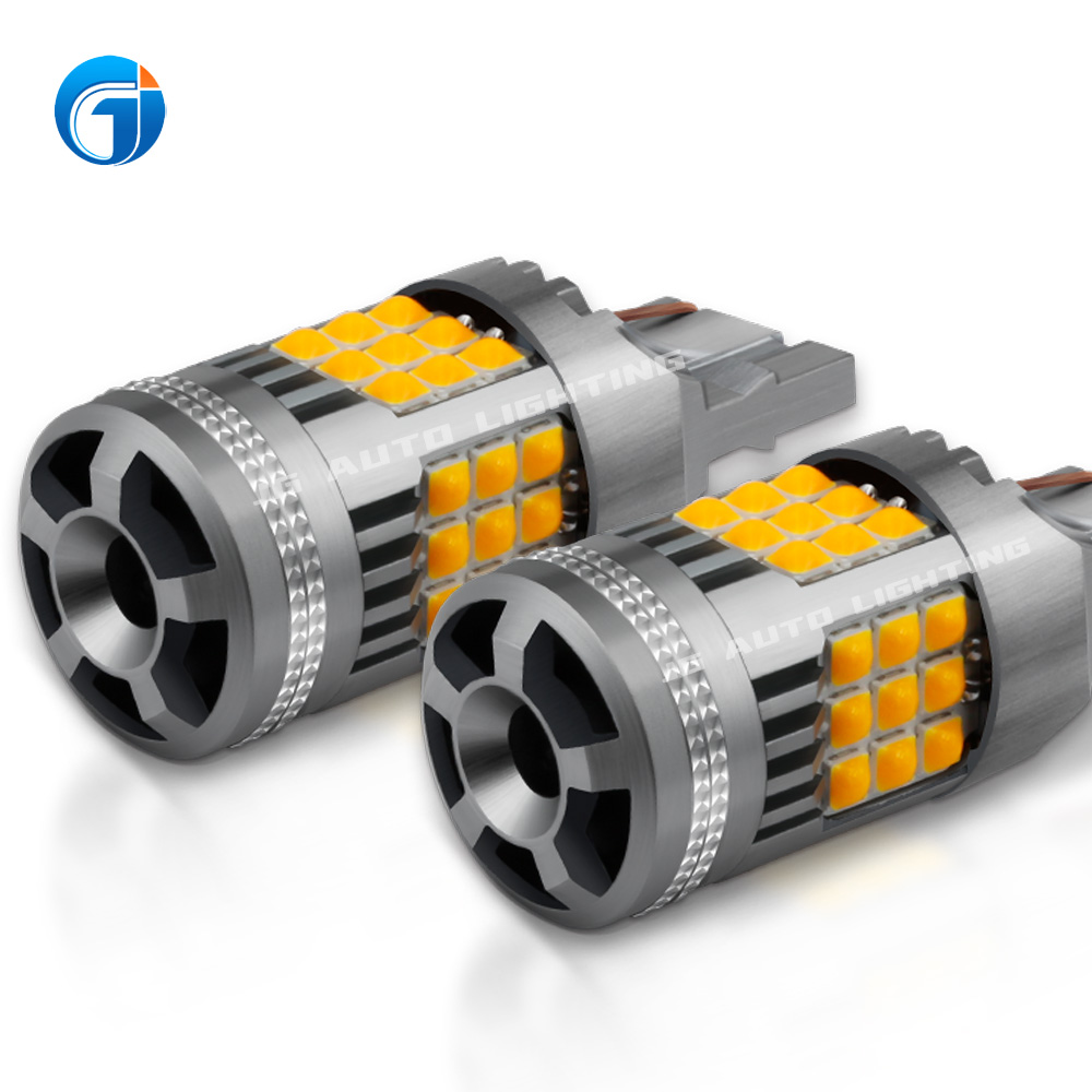 JG 28W Turn Signal Light with Fan 36 LED Reverse Lights 18 bay15s LED Bulbs Anti Hyper Flash