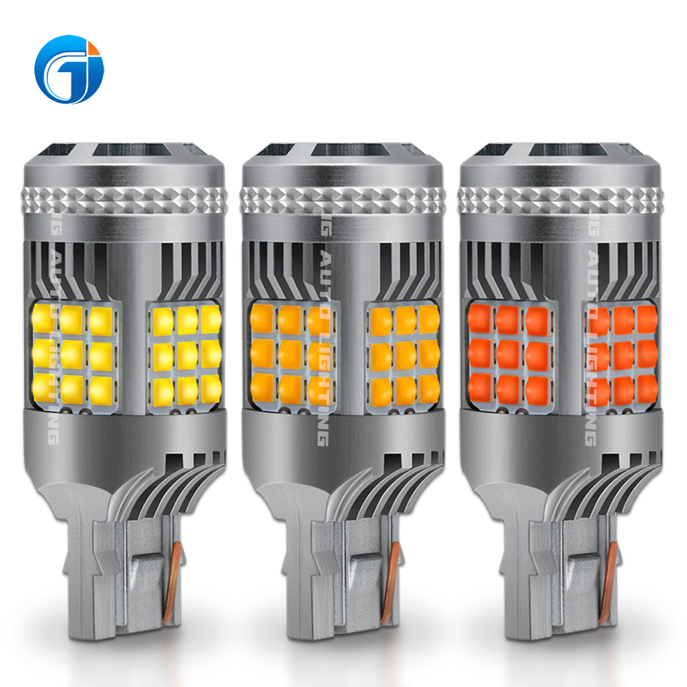 JG 28W Turn Signal Light with Fan 36 LED Reverse Lights 18 bay15s LED Bulbs Anti Hyper Flash