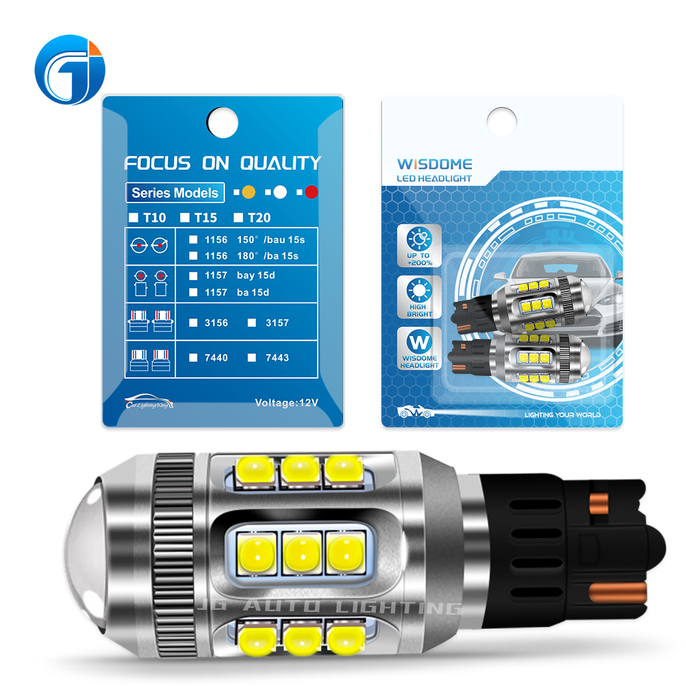 JG Super Bright T15 W16W 16SMD Led Bulbs 12V 24V Car Reverse Tail Light T15 Led Canbus No Error