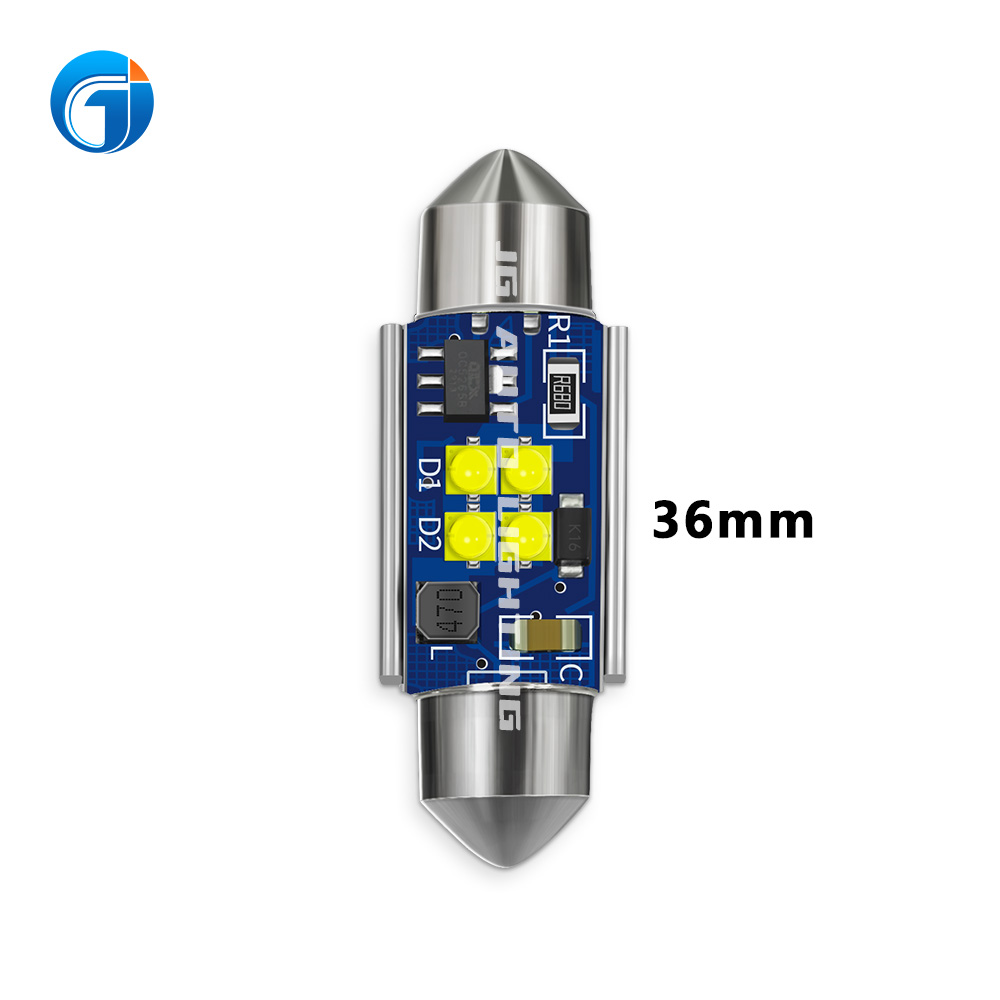 Car Led Light Bulb C5w Canbus Interior Reading Lamp Festoon 4smd 2525 28mm 31mm 36mm 39mm 41mm Dome Lights