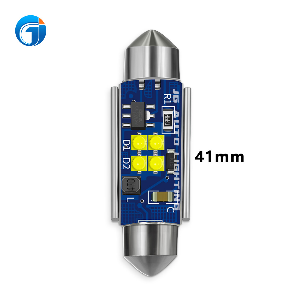 Car Led Light Bulb C5w Canbus Interior Reading Lamp Festoon 4smd 2525 28mm 31mm 36mm 39mm 41mm Dome Lights