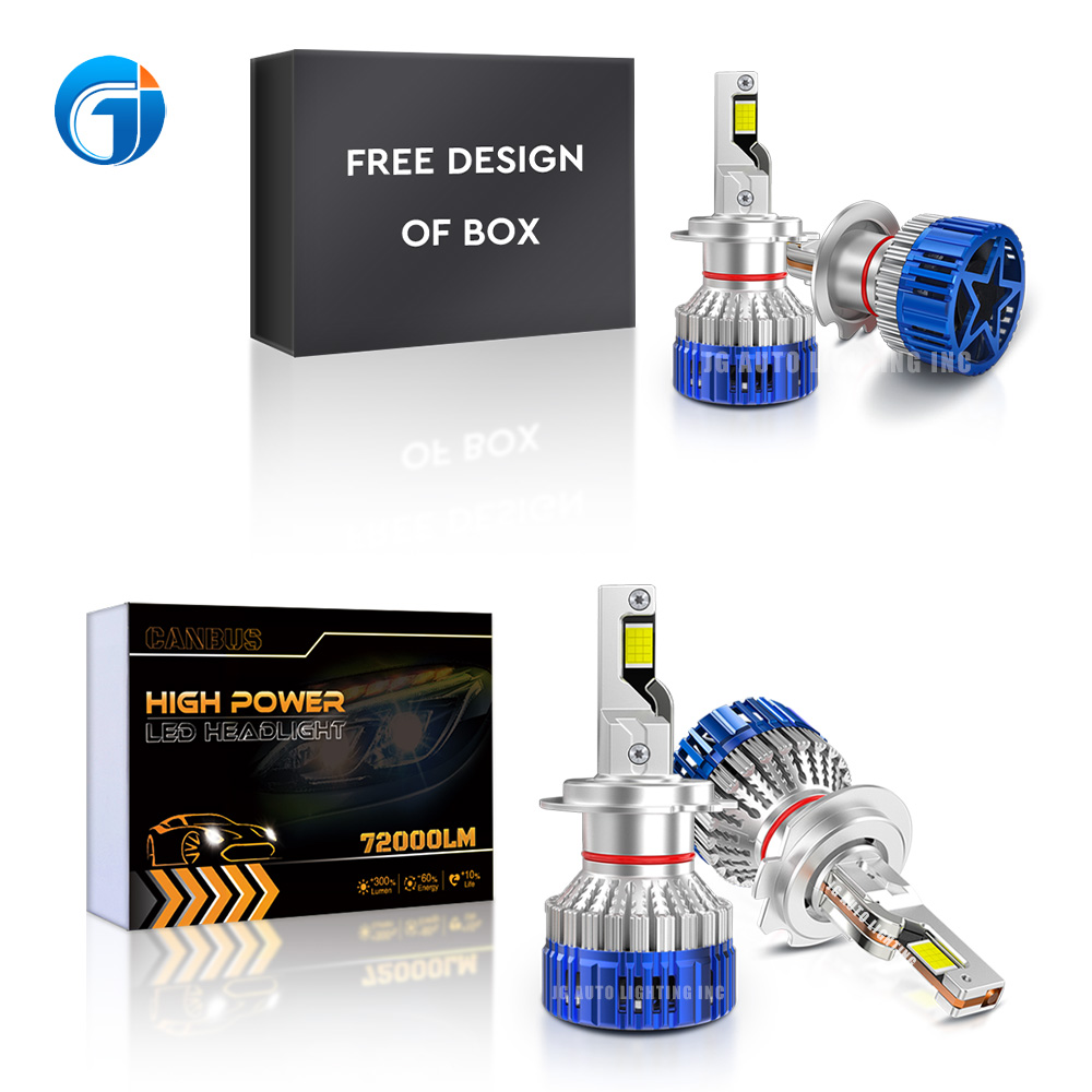 JG Canbus 40000lm 140W Car Led 12V Dual Copper Tubes 9005 9006 Led Headlight Bulb Auto H11 H7 H4 Car Led Headlight H7