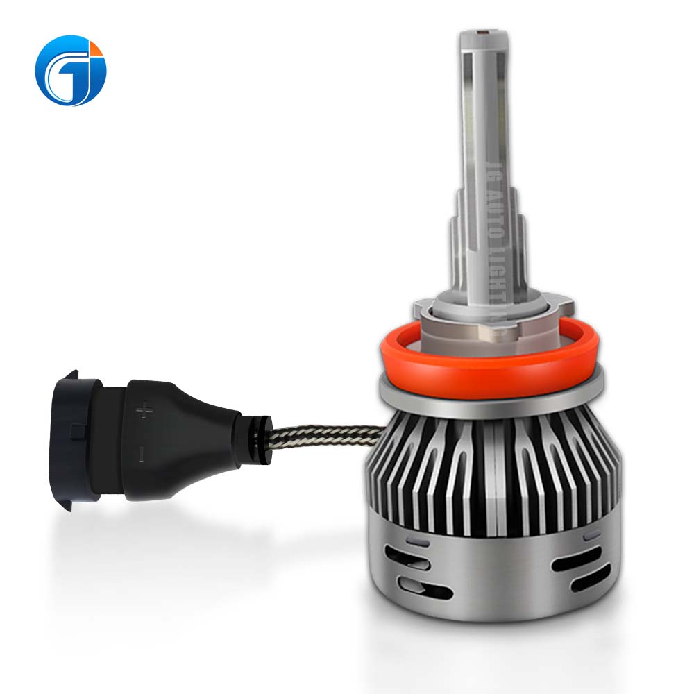 JG A5 LED CSP 7035 Chip LED head light with fan H1 H3 H7 H11 H13 880 9005 9006 9007 9012 led headlight bulb H4