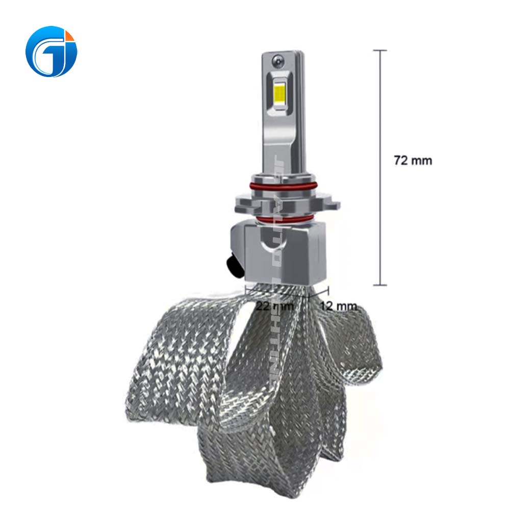 JG 10C Wisdome High Power 80W Copper Strip Cooling Led H4 H7 H11 Canbus Car Bulb Headlight 3570 Led Fanless H15 Led Headlight