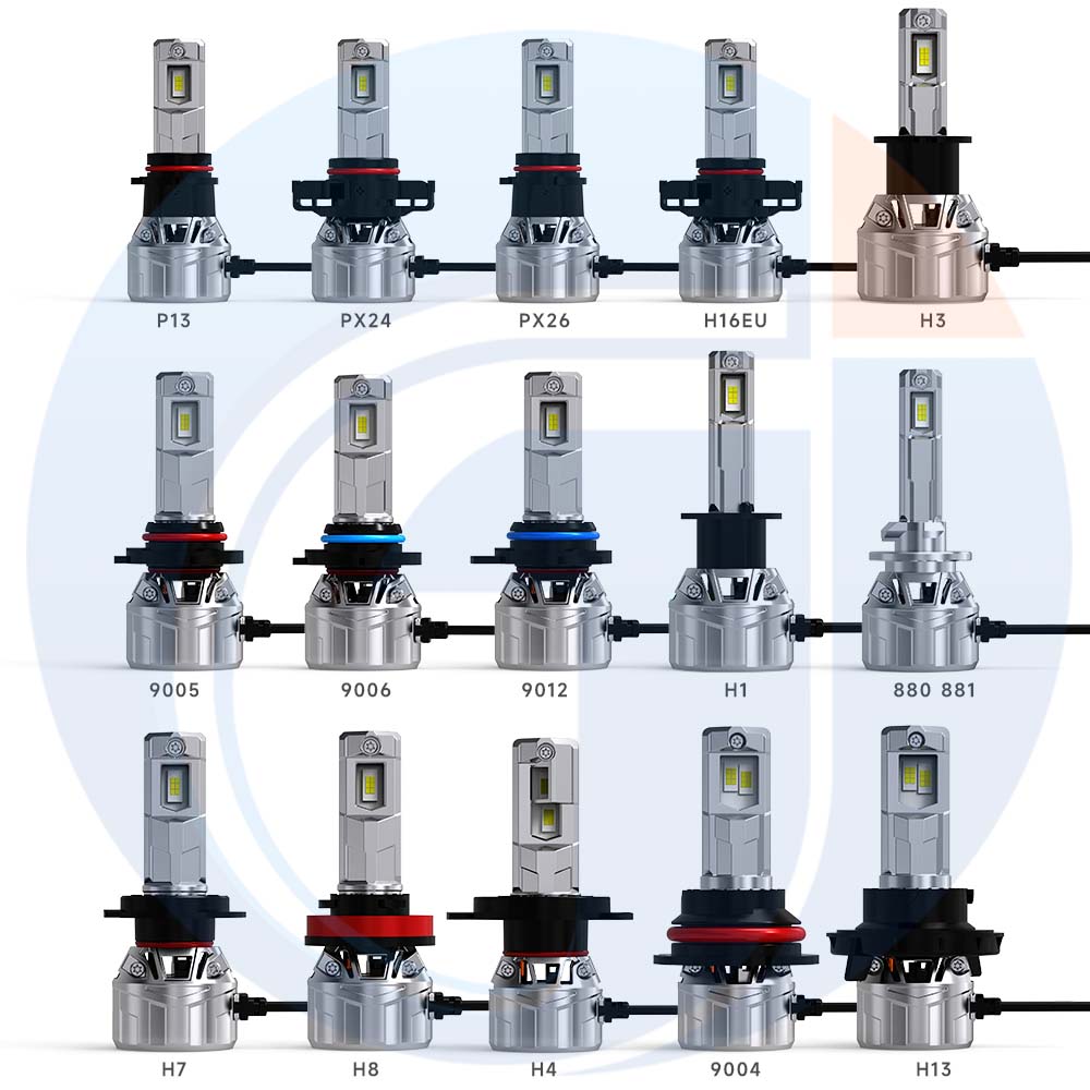 JG A8 Led Headlight Wistome H7 High Power 110W 7035 Chip Car Led 6000k Canbus H11 9005 H4 Auto Led Headlight Bulb