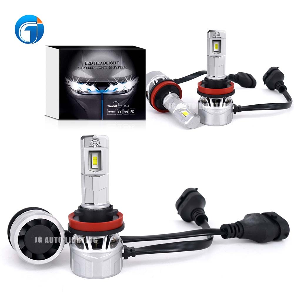 JG A8 Led Headlight Wistome H7 High Power 110W 7035 Chip Car Led 6000k Canbus H11 9005 H4 Auto Led Headlight Bulb