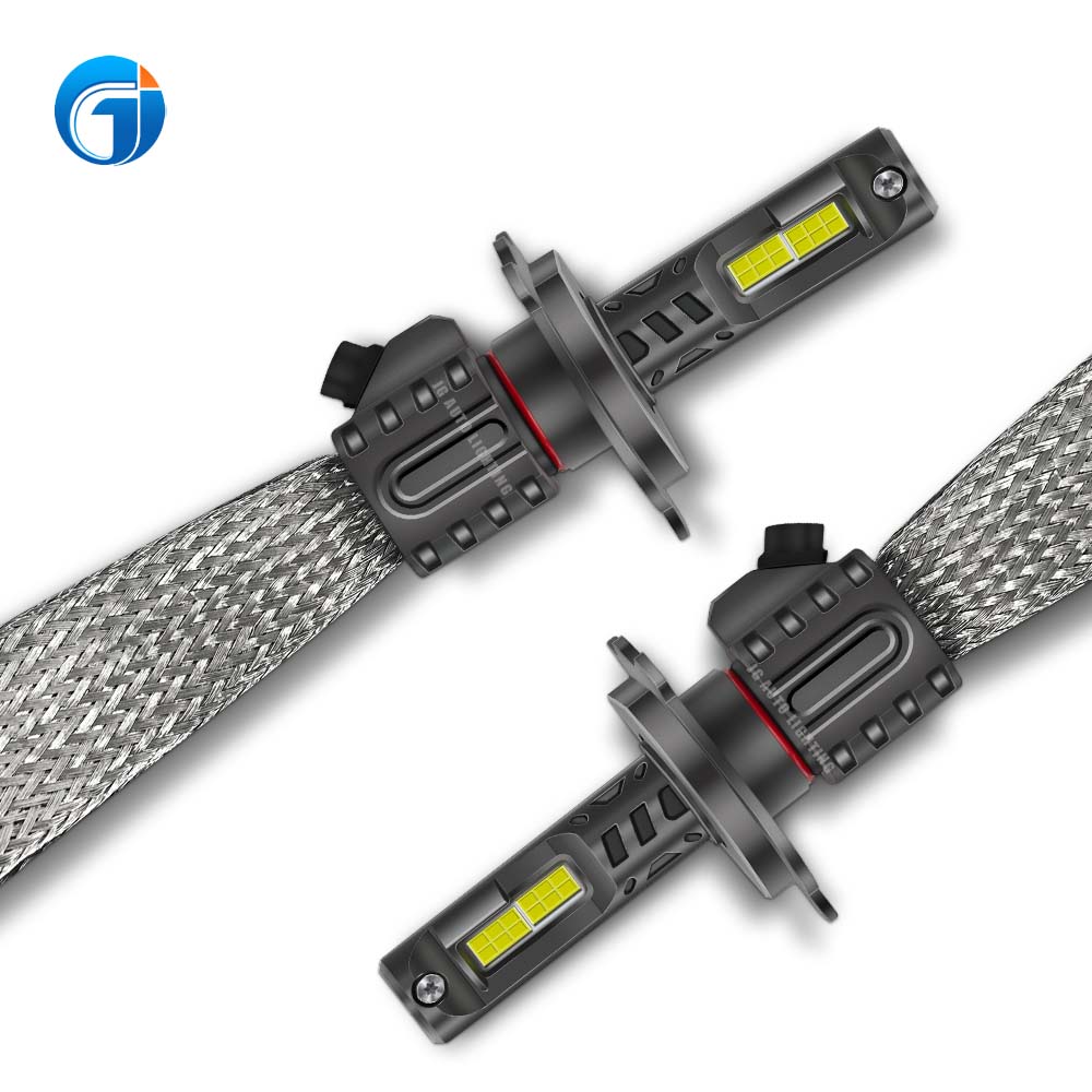 JG Powerful LED Headlight 16C 110W H4 Fanless Led Braided Copper Strip Cooling Auto Led 9005 9006 H11 H7 High Low Beam LED Bulbs