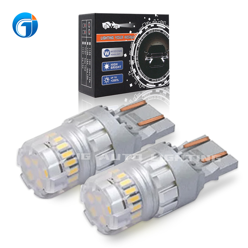 T20 W21W 12V Super Bright DRL Turn Signal Light BAU15S LED Canbus Reverse LED Bulb for Cars