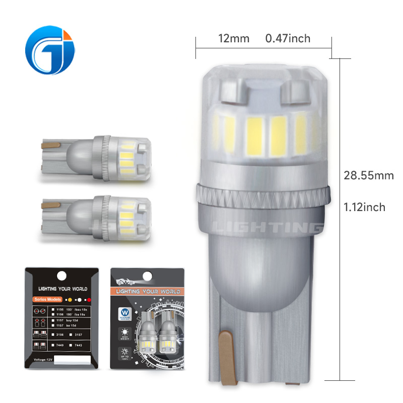 JG T10 W5W 194 168 4014 3030 Chip License Plate Light Parking Dome Light Flash Light Car LED Bulbs 12V LED 501 W5W T10 LED Bulb Lights