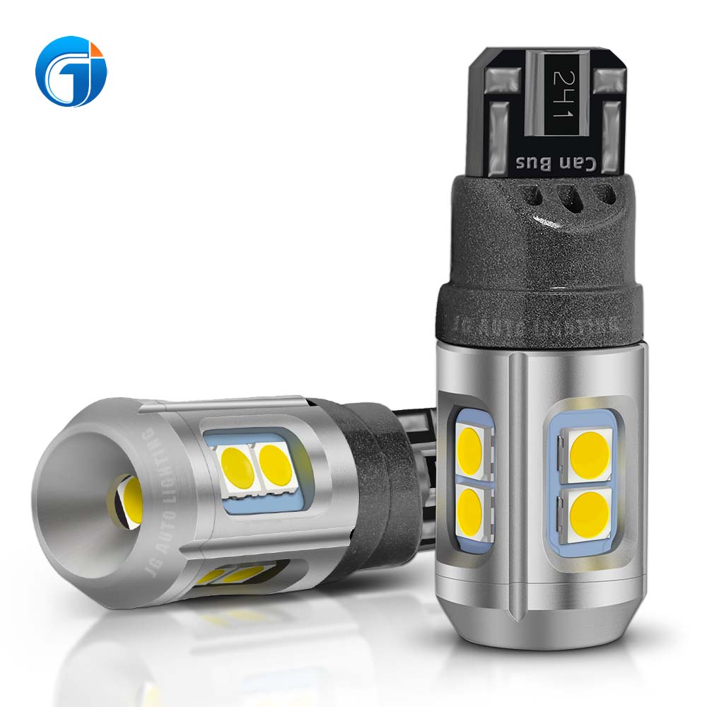 JG Error Free Led T10 Car Lights Canbus W5W Bulbs 501 194 168 Luz Luces 3030 9SMD 12-24V License Plate Truck Auto Lamps
